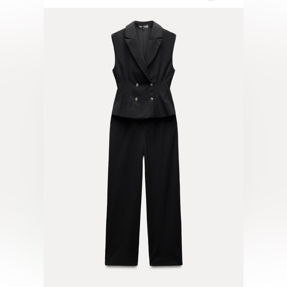 🆕 ZARA NWT Black Women's Jumpsuit - Picture 5 of 10